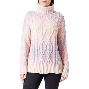 sookie Dames coltrui, trendy gestructureerde pullover polyester regenboog maat XS/S, regenboog, XS