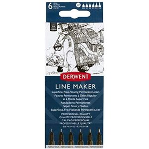 Derwent LINE Maker Black Wallet 6, UADLMWB6