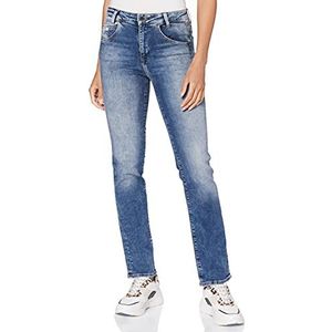 Mavi Dames Daria Straight Jeans, Mid Brushed Str 28922, 28W x 34L