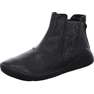 THINK! Dames DUENE_3-000611 leer gevoerde duurzame Chelsea boots, 000 zwart, 38 EU