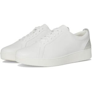 Fitflop - Rally Crystal-backtab - Sneakers - Urban Wit Zilver - Lederen