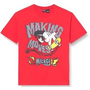 Desigual - TS Making Moves Micke - T-shirt - Rood - Kinderen