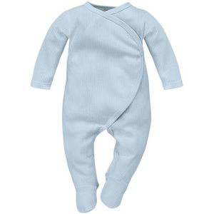 Pinokio Romper Lovely Day, 100% katoen, blauw, geribbeld, jongens, maat 50-68 (56), Blue Ribbed Lovely Day, 56 cm