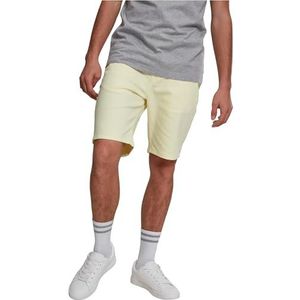 Urban Classics Stretch Twill herenshorts, geel (Powder Yellow 01323), 28