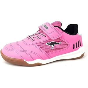 KangaROOS K-Bilyard EV sportschoenen voor dames, neon roze/Jet Black, 39 EU, Neon Pink Jet Black, 39 EU