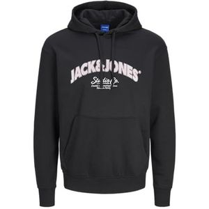 Jack & Jones Jorbronx Arch Big Sweat Hood Ub, zwart, S