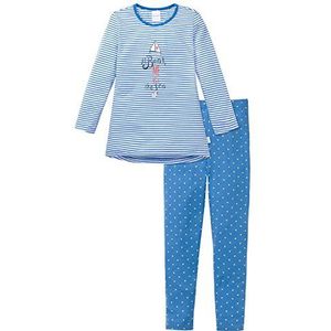 Schiesser Maritim meisjes lang tweedelige pyjama