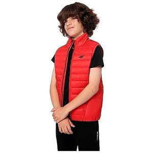 4F JUNIOR Vest Jacket M008 kleur rood maat 158 voor heren, Rood