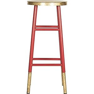 Safavieh EAF3230 stoel, metaal, rood/goud, 34 x 34 x 76,2 cm