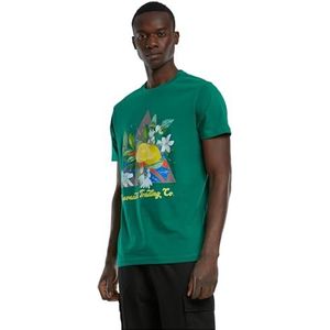 Mister Tee Heren T-shirt Lemonade Tee, Print T-shirt voor Mannen, Graphic T-Shirt, Streetwear, forest green, 4XL