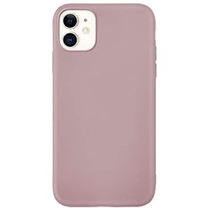 Hemjad iPhone 11 hoesje, valbescherming, antislip, zacht mat TPU plastic, ultradun telefoonhoesje (Vlees Roze)