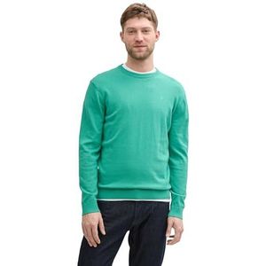 TOM TAILOR heren trui, 37437 - Bright Jade Green Melange, XXL