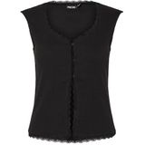 PIECES - Top - Zwart - Klassieke Blouse - Mouwloos