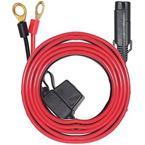 SPARKING 6FT Ring Terminal Cable - SAE to O Ring Terminal Harness Quick Connect/Disconnect Assembly, 10A Fuse (6FT)