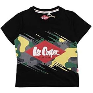 Lee Cooper T-shirt voor jongens, Zwart, 12 Jaren