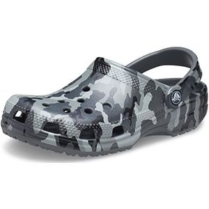 Crocs Unisex's klassieke bedrukte camo klomp, Leisteen Grijs Multi, 48/49 EU