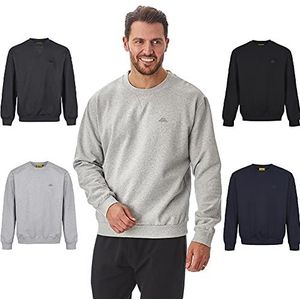 Iron Mountain Heren teruggewonnen garen Eco vriendelijke Anti Pil flexibele comfortabele ronde hals sweatshirt zachte fleece top trui, lichtgrijs, groot