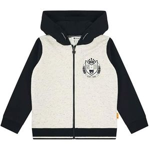 Steiff Sweatjack EU maat 92, eggnog, kindersweatjack, capuchonjas voor peuters, zacht en comfortabel, kindersweatshirt, wasmachinebestendig, Eggnoga, 92