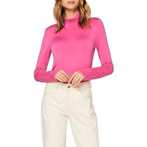 SPARKZ COPENHAGEN Dames Sella Rollneck T-shirt met lange mouwen, Framboos, XL