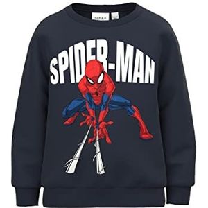 Bestseller A/S NMMJOX Spiderman Sweat BRU NOOS MAR Sweatshirt, Dark Sapphire, 80, Dark Sapphire, 80 cm