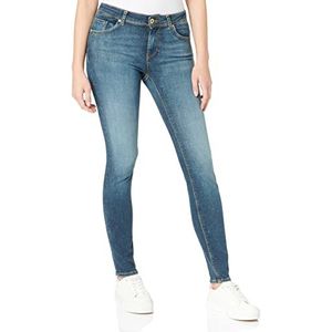 VERO MODA VMLUX Slim Mid Rise Jeans voor dames, donkerblauw (dark blue denim), (L) W x 34L