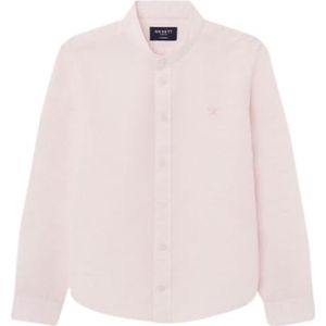Hackett London Katoenen linnen porter-overhemd voor jongens, roze (lichtroze), 5 jaar, roze (light pink), 5 Jaar