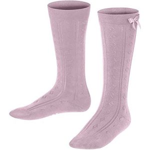 FALKE Uniseks-kind Kniekousen Ajour K KH Katoen Lang gedessineerd 1 Paar, Roze (Thulit 8663), 39-42