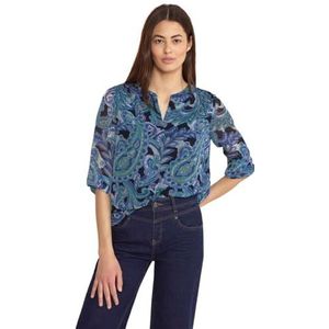 Street One - Chiffon Blouse - Aqua Intense - Dames