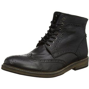 SELECTED Shchristoph Leather I Heren laarzen & enkellaarzen, zwart, 42 EU