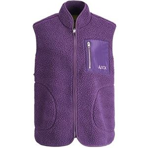 JACK & JONES JXJULIE Teddy Vest SN Vest, Acai, XS, Acai., XS