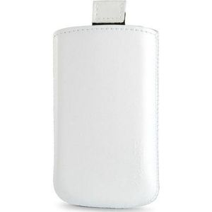 Valenta Pocket 15 Leather Case voor Samsung i9000 Galaxy/SonyEricsson Xperia X10/HTC Desire z/Xperia Arc wit