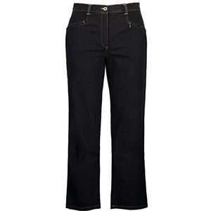 Ulla Popken Dames Stretchjeans Mony K Straight Jeans, Zwarte Denim, 31W x 30L
