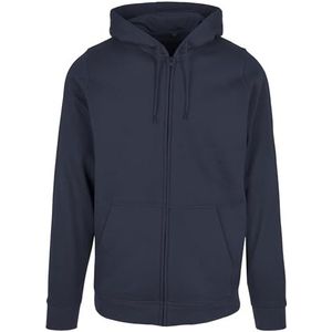 Build Your Brand Heren hoodie Basic Zip Hoody, klassieke herenhoodie met ritssluiting, Donkerblauw, XS