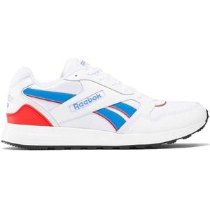 Reebok Unisex GL1000 Sneaker, FTWWHT/KINBLU/VECRED, 9 UK, Ftwwht Kinblu Vecred, 43 EU