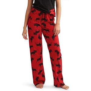 Hatley Dames Moose On Red pyjamabroek, rood, S