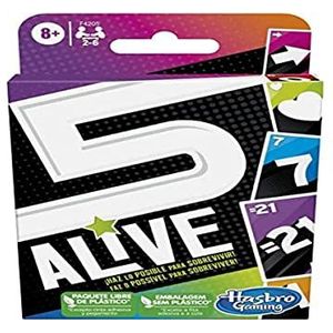 Hasbro Gaming - 5 Alive - Kaartspel voor kinderen - Grappig spel voor het hele gezin - Kaartspel voor 2 tot 6 spelers - Leeftijd: 8+