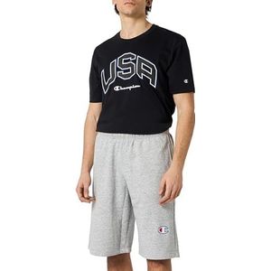 Champion Legacy Retro Sport - Heavy Spring Terry Bermuda Shorts, lichtgrijs, L heren SS24, Lichtgrijs, L