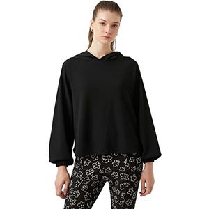 Koton Sweatshirt met capuchon, lange mouwen, zwart (999), XL voor dames, zwart (999), XL