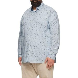 s.Oliver - Hemd - Slim-fit - All-over Print - Katoen-Elastaanmix