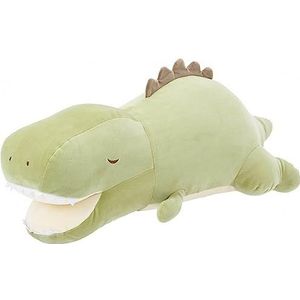 Nemu Nemu Animals 6243018 Pluche dier, dinosaurus Tirano, knuffeldier, extra zacht en behaaglijk, knuffeldier, ontworpen in Japan, knuffelkussen met handvak, maat L, 53 cm