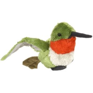 Wild Republic Cuddlekins Mini kolibrie, knuffeldier, babycadeau voor meisjes en jongens, pluche knuffeldier voor baby's, speelgoed van gerecycled materiaal, 20 cm