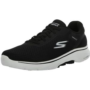 Skechers Heren GO Walk 7 Sneakers, zwart textiel/synthetisch, 6 UK, Zwart Textiel Synthetisch, 39.5 EU