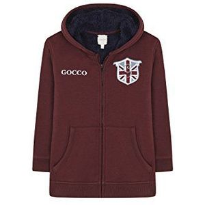 Gocco Voering Borrego sweatshirt met capuchon, voor kinderen, Rood (Granaat Ta), 4-5 Jaar