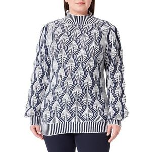 LEOMIA Gebreide damestrui 10425115-LE02, wolwit blauw, XL/XXL, wolwit blauw, XL/XXL