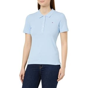 Tommy Hilfiger 1985 Slim Pique Polo Ss S/S Polo's dames, Goed Water, 3XL Grote maten Tall