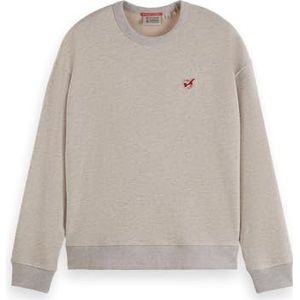 Scotch & Soda Dames Core-The Free Spirit Peace Bird Sweatshirt, Oatmeal melange, M