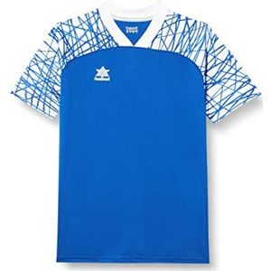 Luanvi Sportshirt voor heren | model speler in blauw | T-shirt van interlock-stof - maat XXS, standaard, Blauw, XXS