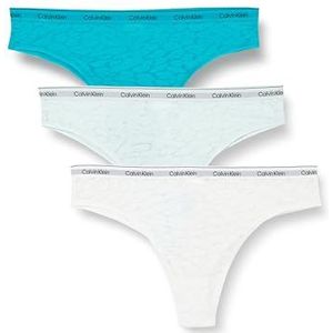 Calvin Klein Dames 3-pack Braziliaans (laagbouw), Azalea/Lychee/Wit, XS, Azalea/Lychee/Wit, XS