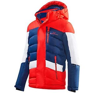 Black Crevice Kinderen ski-jack, rood/blauw/wit, 128