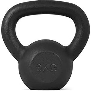 Athlyt Kg Kettlebell Weights in Black Unisex – Cast Iron Kettlebells & Weight Workout Equipment – Indoor Weight Training & Gym Home Fitness – Various Weights in 2 kg, 4 kg, 6 kg, 8 kg Kettlebell